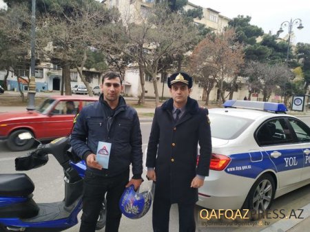 Yol polisi onları nəzarətə götürür