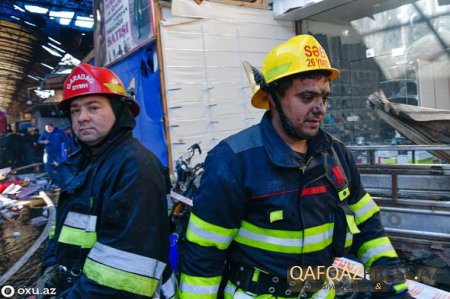   “Sədərək” ticarət mərkəzində yanğından geri qalanlar - FOTOREPORTAJ