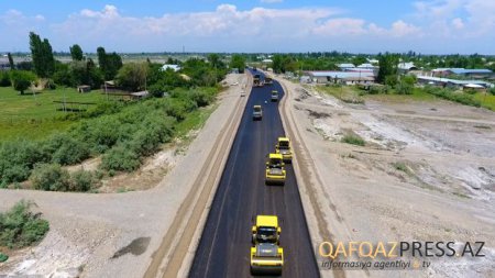   Ucar-Zərdab-Ağcabədi avtomobil yolunun tikintisi yekunlaşır - FOTO