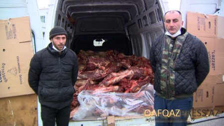   10 ton ölmüş heyvan əti satan şəxslər saxlanılıb - FOTO/VİDEO